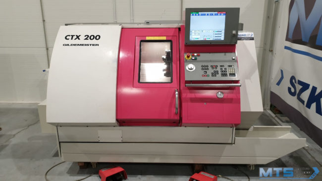 Tokarka CNC Gildemeister CTX 200 z osią C oraz napędzanymi narzędziami