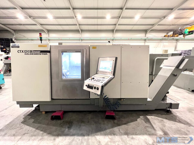 Tokarka CNC DMG Gildemeister CTX 420 linear z przeciw wrzecionem, osią C oraz napędzanymi narzędziami